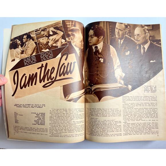 Original Sept 1938 Screen Romances James Cagney Magazine Gable, Jean Harlow - Picture 7 of 10